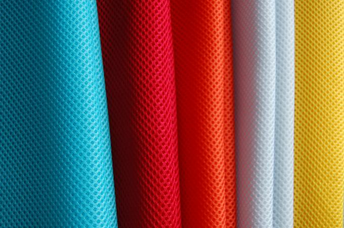 3mm 100 Polyester Mesh Fabric Dệt dệt đan Dệt lưới thở cho giày 1