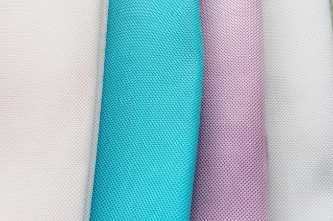 3mm 100 Polyester Mesh Fabric Dệt dệt đan Dệt lưới thở cho giày 2