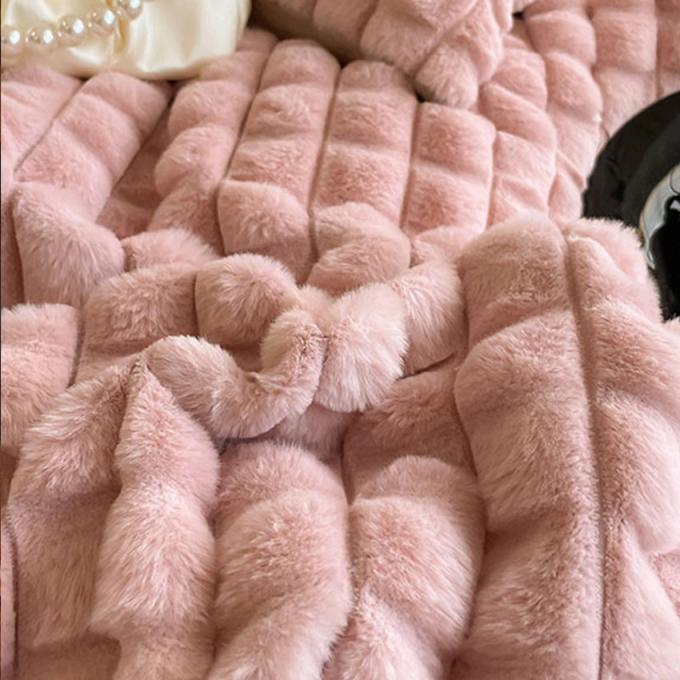 320gm Soft Plush Coral Fleece Blanket ấm áp Minky Throw Blankets 1