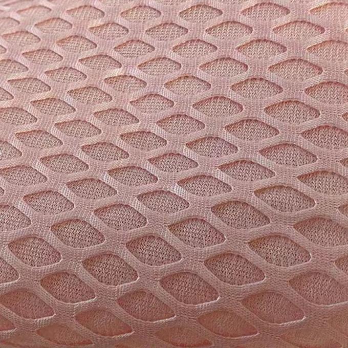 2mm Vật liệu lưới không khí thở có thể kéo dài 100% vải lưới không khí polyester 1