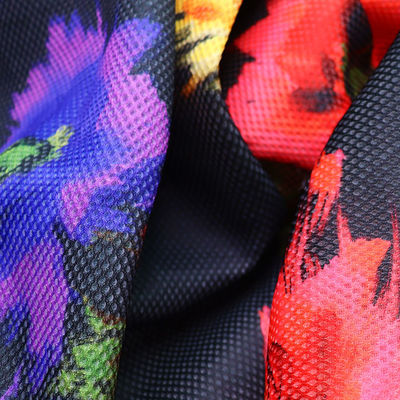 Good price 2mm in kỹ thuật số vải polyester lưới mềm thở vải lưới cho giày trực tuyến