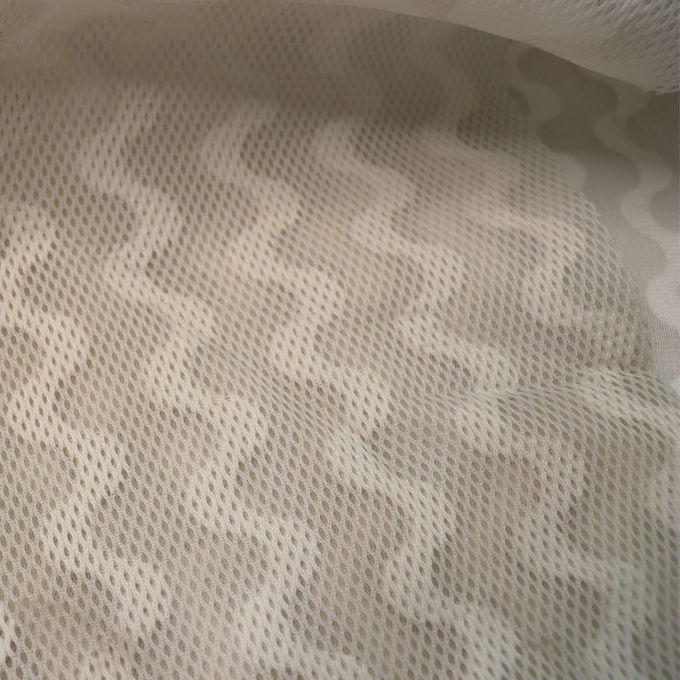 Jacquard chống nước mắt 3D Mesh vật liệu tái chế polyester Mesh 3mm 1