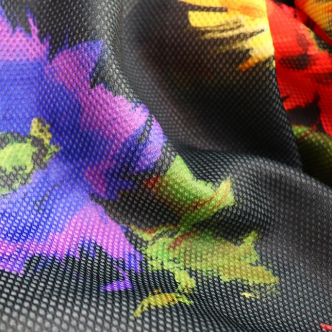 2mm in kỹ thuật số vải polyester lưới mềm thở vải lưới cho giày 0