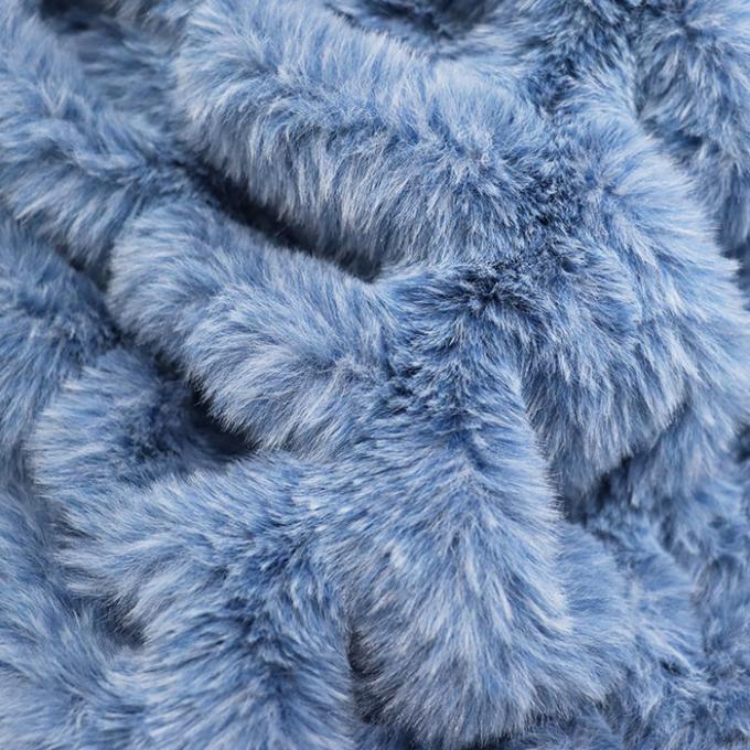 Chất chống cháy Da giả ném chăn 100 Polyester chăn chống cháy 3