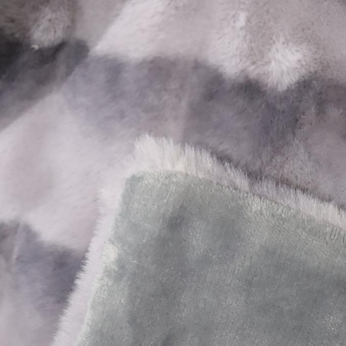 Đám chăn ấm áp kiểu dáng sang trọng được in polyester giả lông quét 1