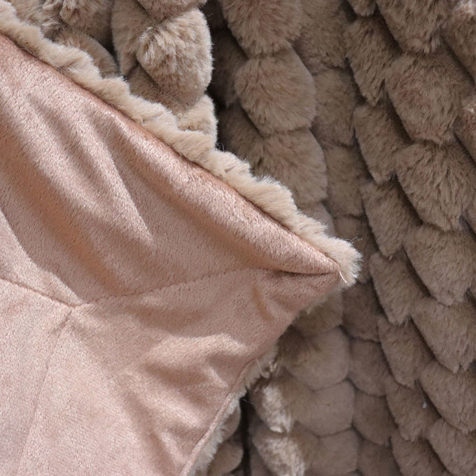 Vải san hô Luxury False Fur Throws Big False Fur Quần hai mặt cho mùa đông 2