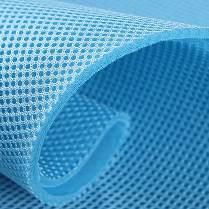 3mm 100 Polyester Mesh Fabric Dệt dệt đan Dệt lưới thở cho giày 4
