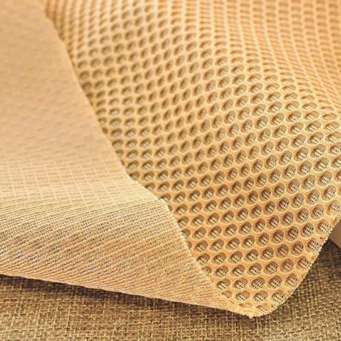 100% Polyester 3D Spacer Mesh 390 - 460GSM Sợi lưới đan hấp thụ độ ẩm 0