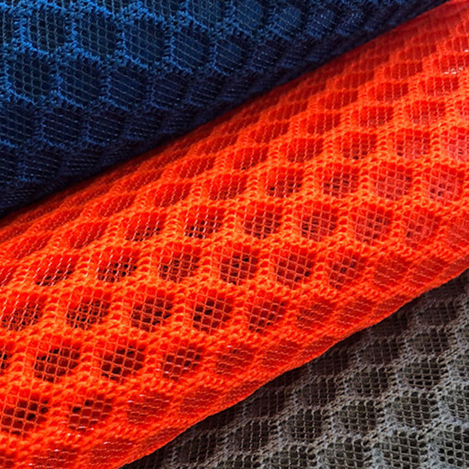 100% polyester tái chế polyester lưới đan Airmesh 3D Mesh vật liệu 2