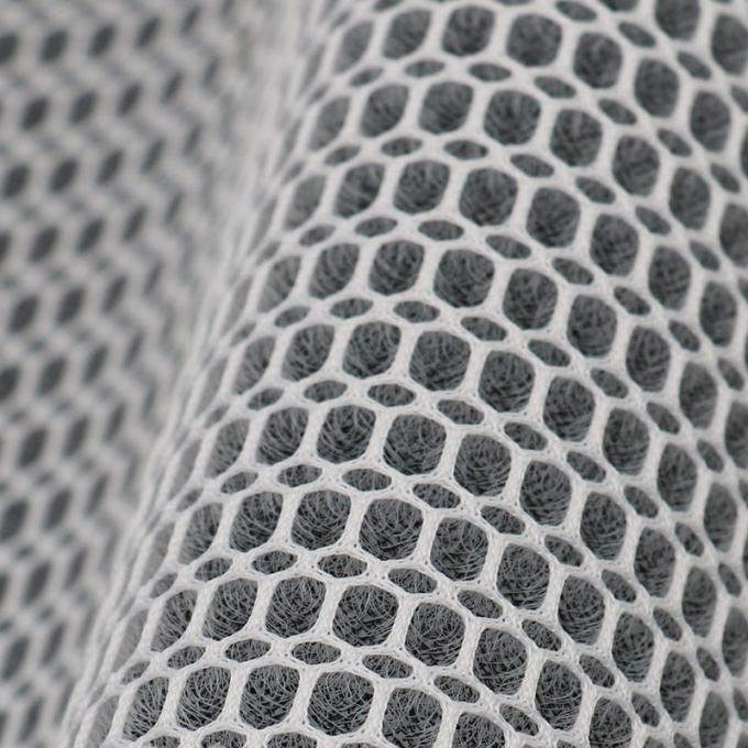 3mm Xám 3D Mesh vật liệu 100% polyester Mesh vải hấp thụ độ ẩm 1