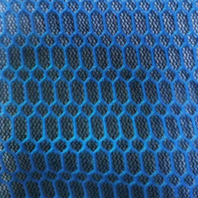 3mm Xám 3D Mesh vật liệu 100% polyester Mesh vải hấp thụ độ ẩm 0