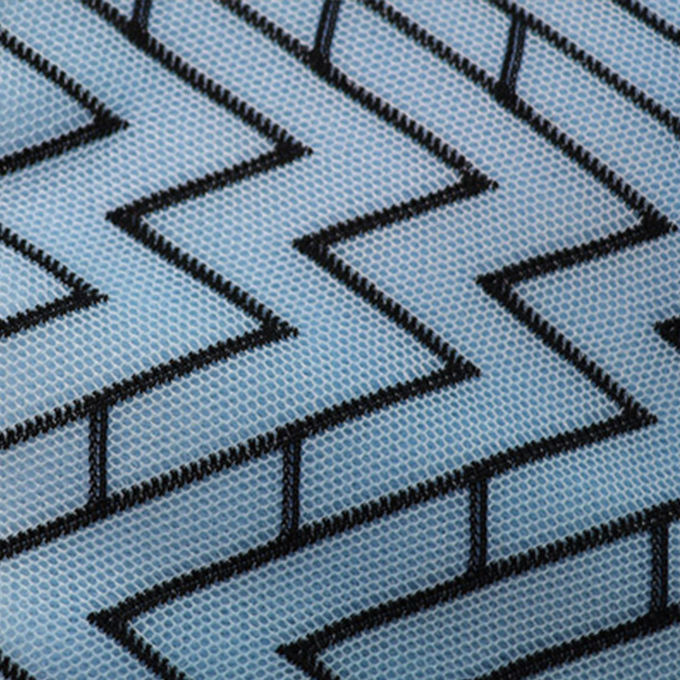 Sợi lưới phân cách 3D hai màu Sợi lưới không khí có thể kéo dài dưới Polyester Sợi lưới thể thao 2