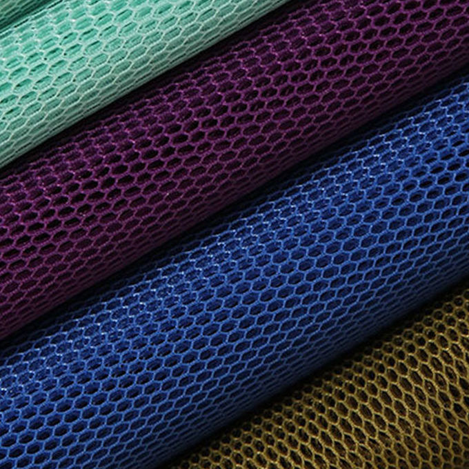 Bộ nhớ 4mm 3D Mesh vật liệu Polyester Mesh vải Hít thở cao 6