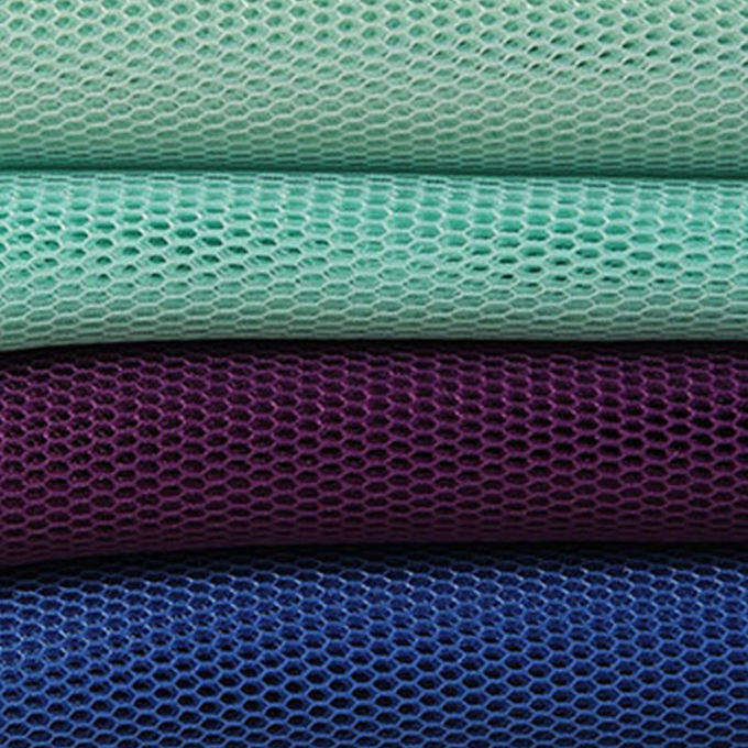 Bộ nhớ 4mm 3D Mesh vật liệu Polyester Mesh vải Hít thở cao 5