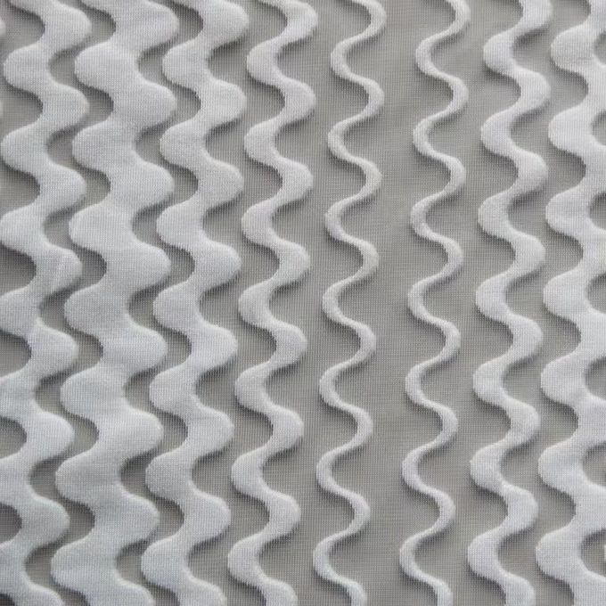 Jacquard chống nước mắt 3D Mesh vật liệu tái chế polyester Mesh 3mm 4