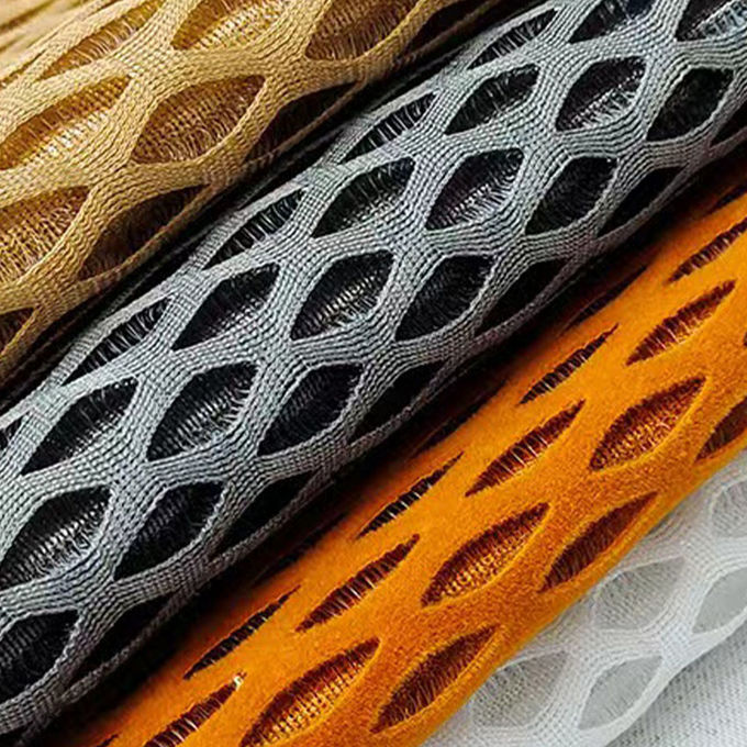 Dây trải hơi 100% Polyester Sports Mesh Fabric 3D Mesh Fabric 10MM - 20MM 0