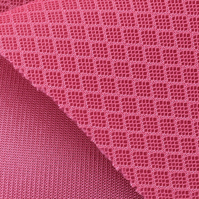 200 × 200 280gsm 3D Spacer Mesh Polyester Athletic Mesh Fabric Để tăng thẩm mỹ 0