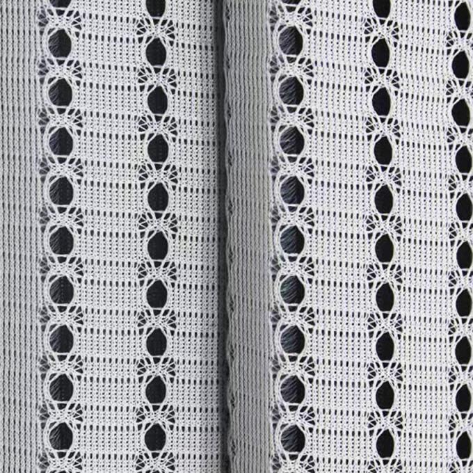 320gsm 75D Space Mesh Fabric Áo polyester lưới nhẹ cho quần áo thể thao 1