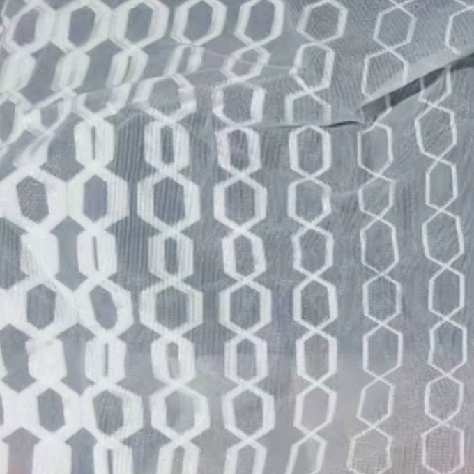 Semi Transparent Polyester Athletic Mesh Fabric 3d Polyester Mesh Fabric 1