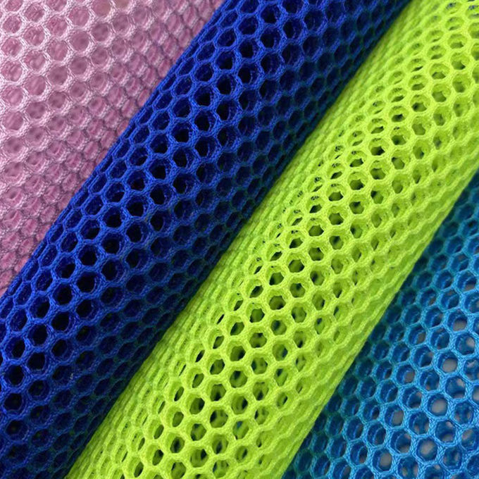 220gsm chống nước Air Mesh vải đan 100 polyester Mesh cho Beding 6
