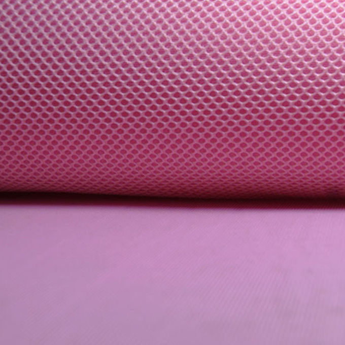 430gsm Activewear Space Mesh Fabric ẩm hấp thụ Polyester Air Mesh Fabric 0